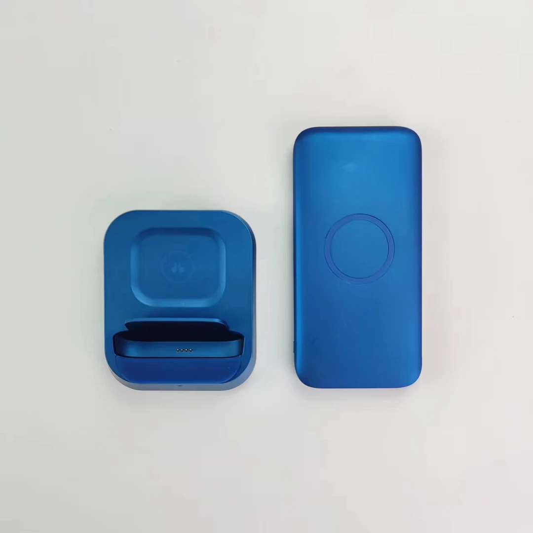 全新未使用  2合1站立式带移动电源无线充耳机充电topdevice