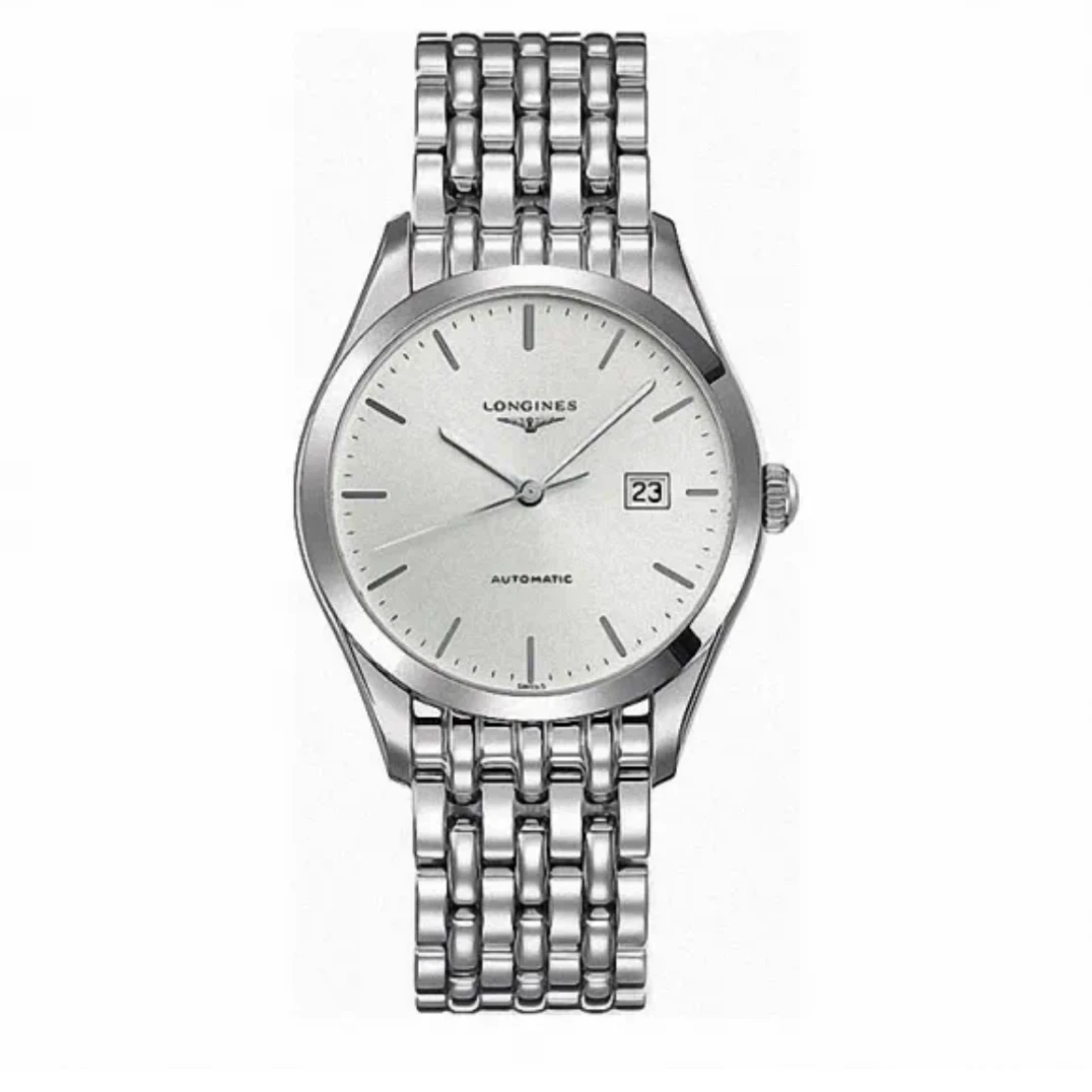 99新 Longines/浪琴 雅致36mm/全套盒卡/自动机械男表/公价12600