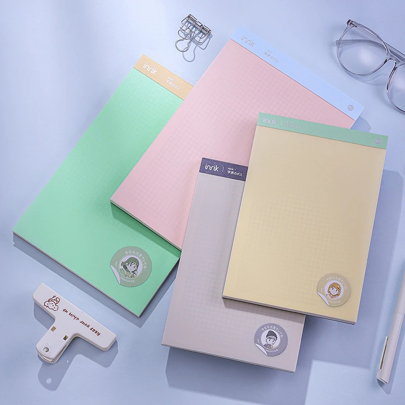 A5学霸上翻拍纸本横线/网格/空白内页100G顺滑进口纸