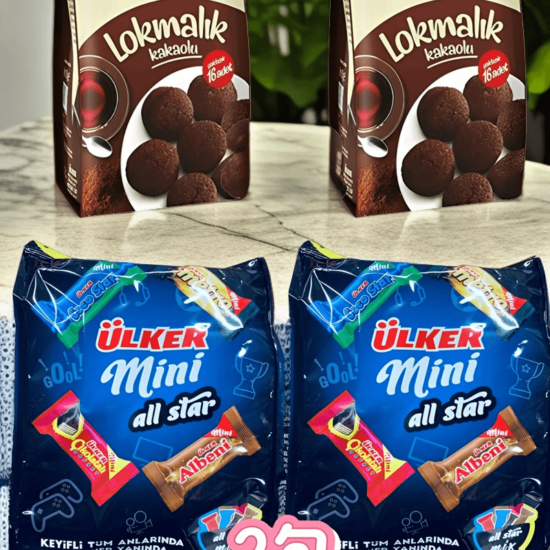 ULKER/优客ULKER优客牌4包组合巧克力metro和DANKEK组合夹心饼干