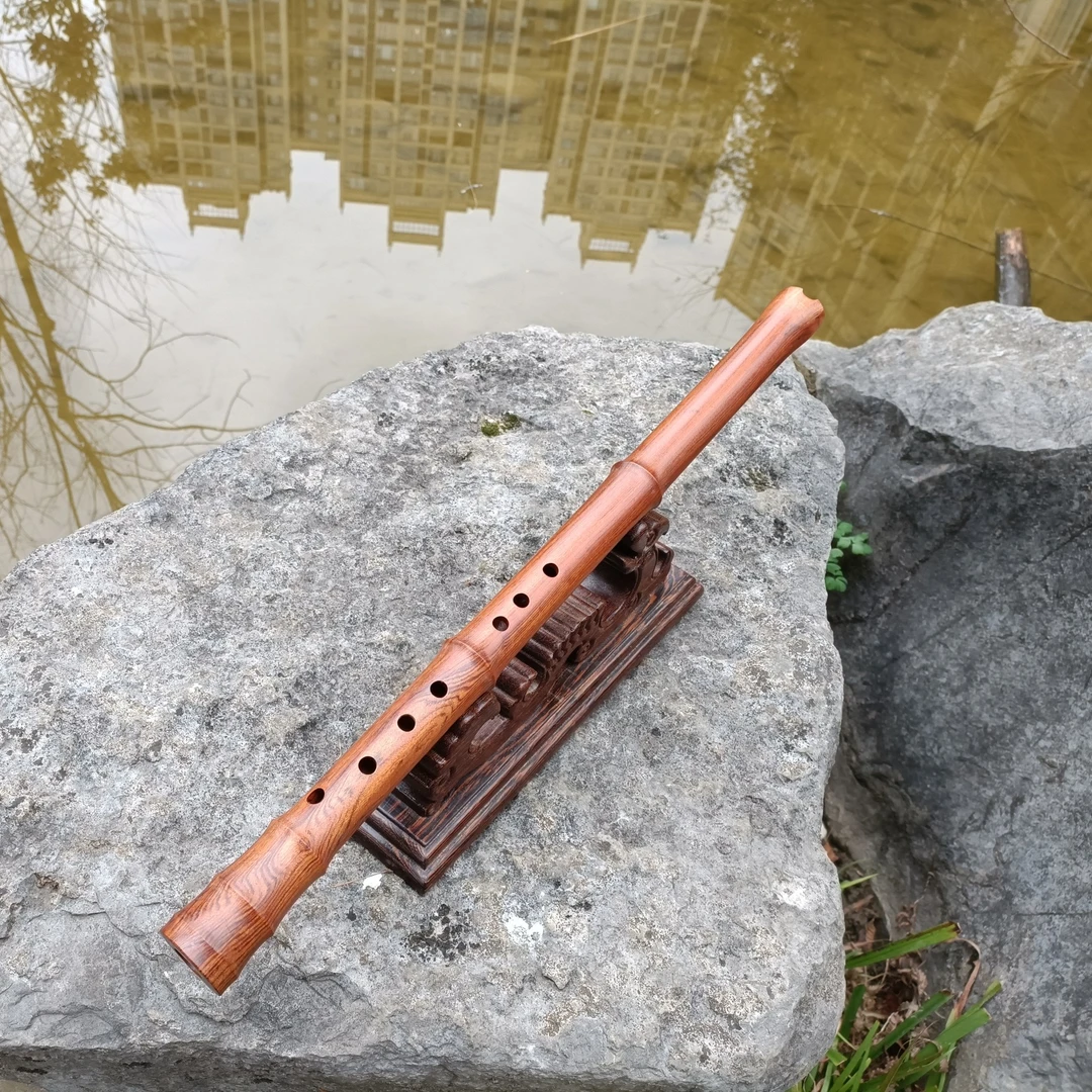 欧特海红木南箫定制八孔正手通口多种大共鸣张海船签名南箫乐器