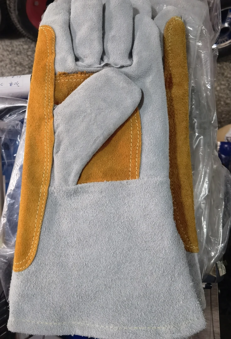 电焊手套加长电焊手套翻毛皮电焊手套加厚电焊手套