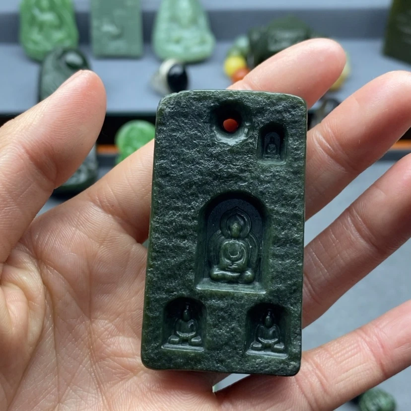 【闪购商品】和田玉颈饰未镶嵌青*.