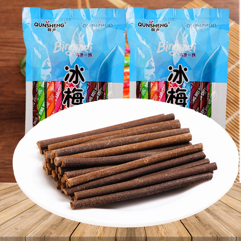 群声冰梅棒108g陈皮棒华华丹话梅8090后童年经典怀旧休闲零食小吃