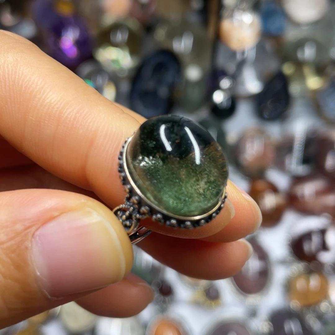 【闪购商品】水晶戒指银S925镶嵌戒指