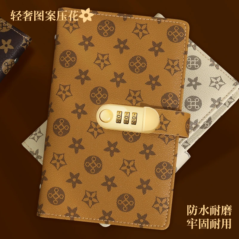 新款带密码锁多功能存单夹银行定活期存款汇票收据集册票据收纳本