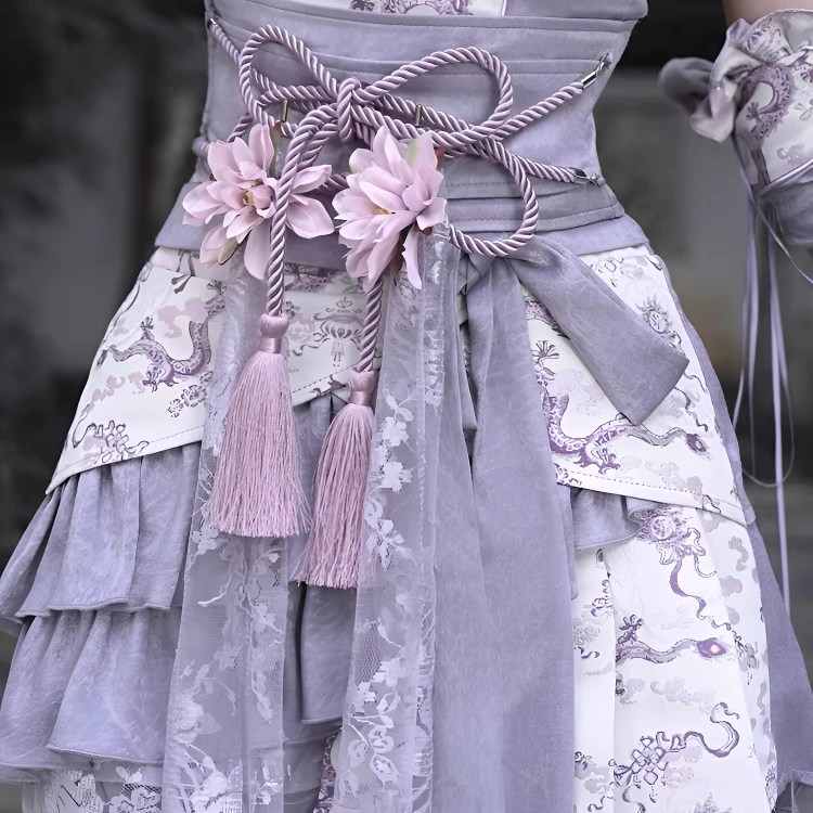 【沉香引】中华风新中式蝴蝶结花朵百搭腰封束腰夏中国风显瘦古风