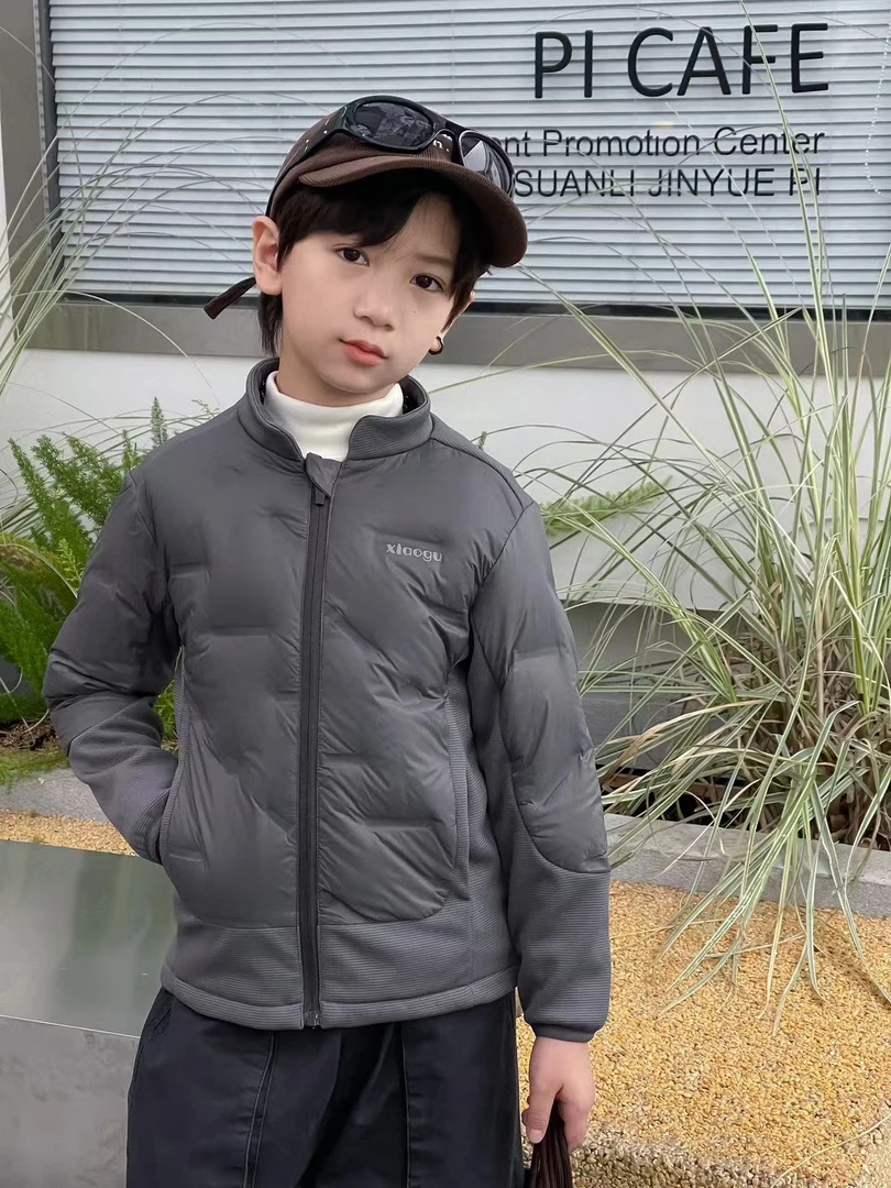 老曾童品推荐，实体品牌百搭校服神器羽绒服中大童