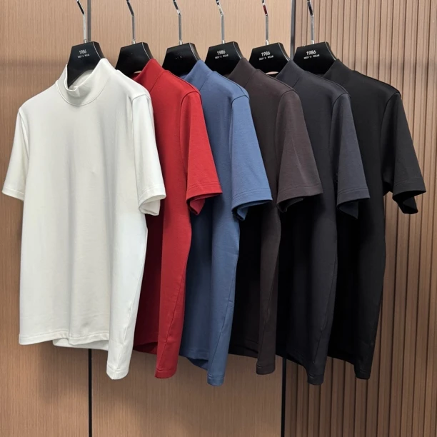 【加绒短袖】男士bk667休闲百搭净版亲肤舒适寸领加绒短袖