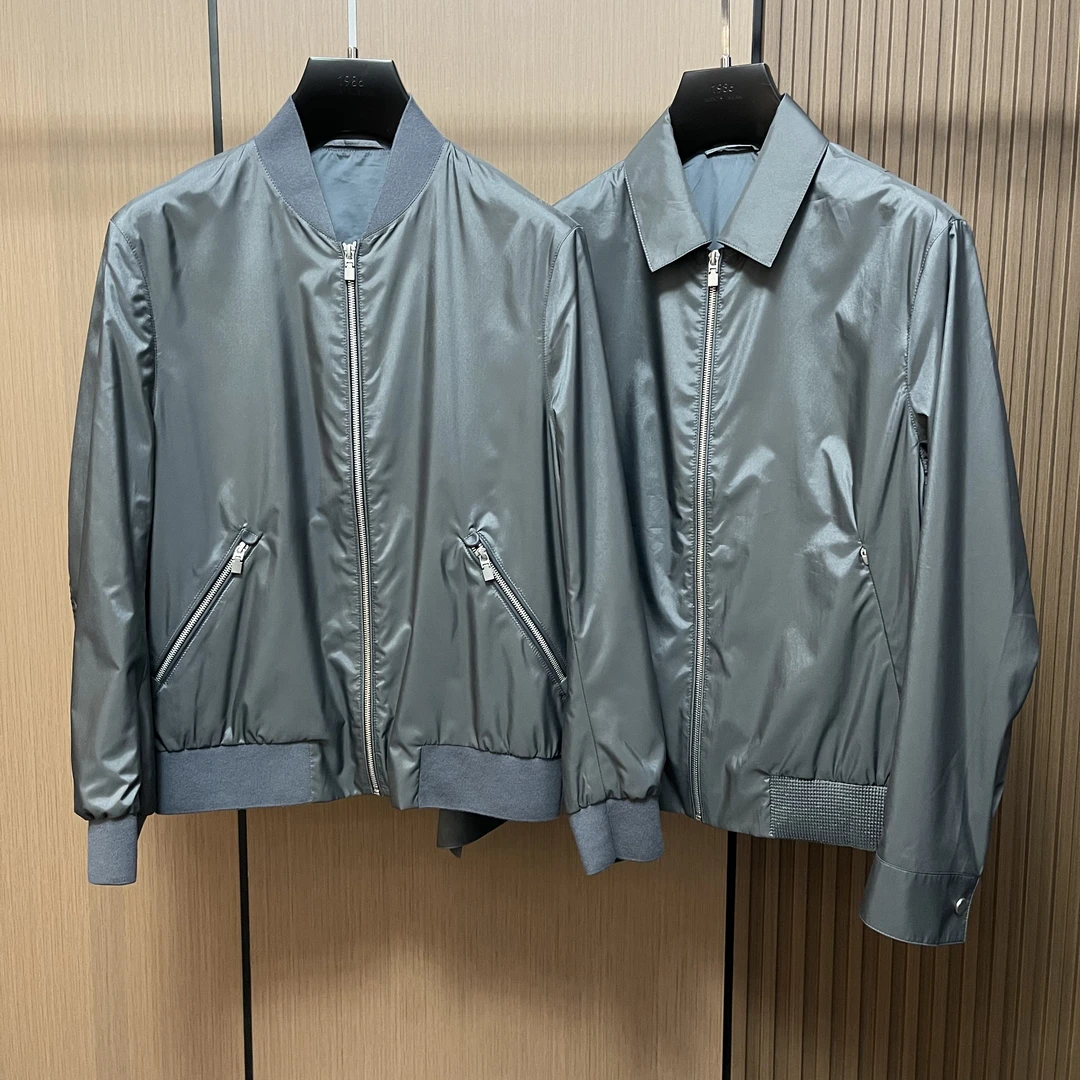 【臻品】秋季新款 男士休闲时尚翻领棒球夹克外套58162