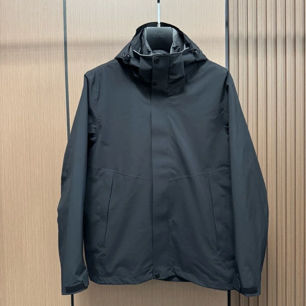 【三合一羽绒服】9225男士户外90白鸭绒三防可拆卸羽绒服冲锋衣