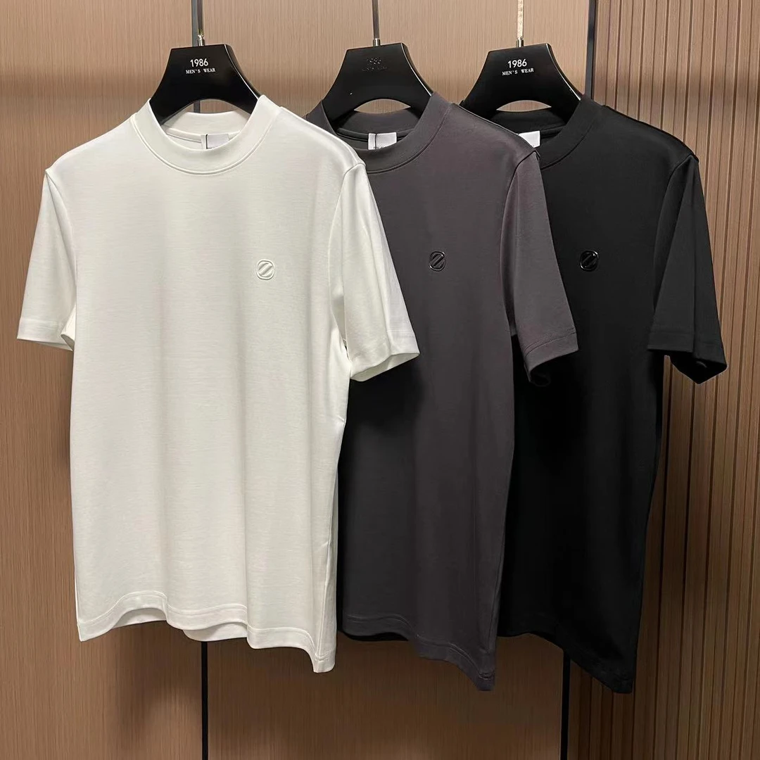 【爵派尔】zb820男士秋冬新款高品质休闲百搭小标打底短袖