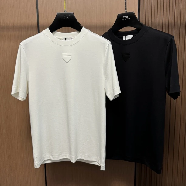 【1986】1232男士休闲百搭小三角小标款短袖打底