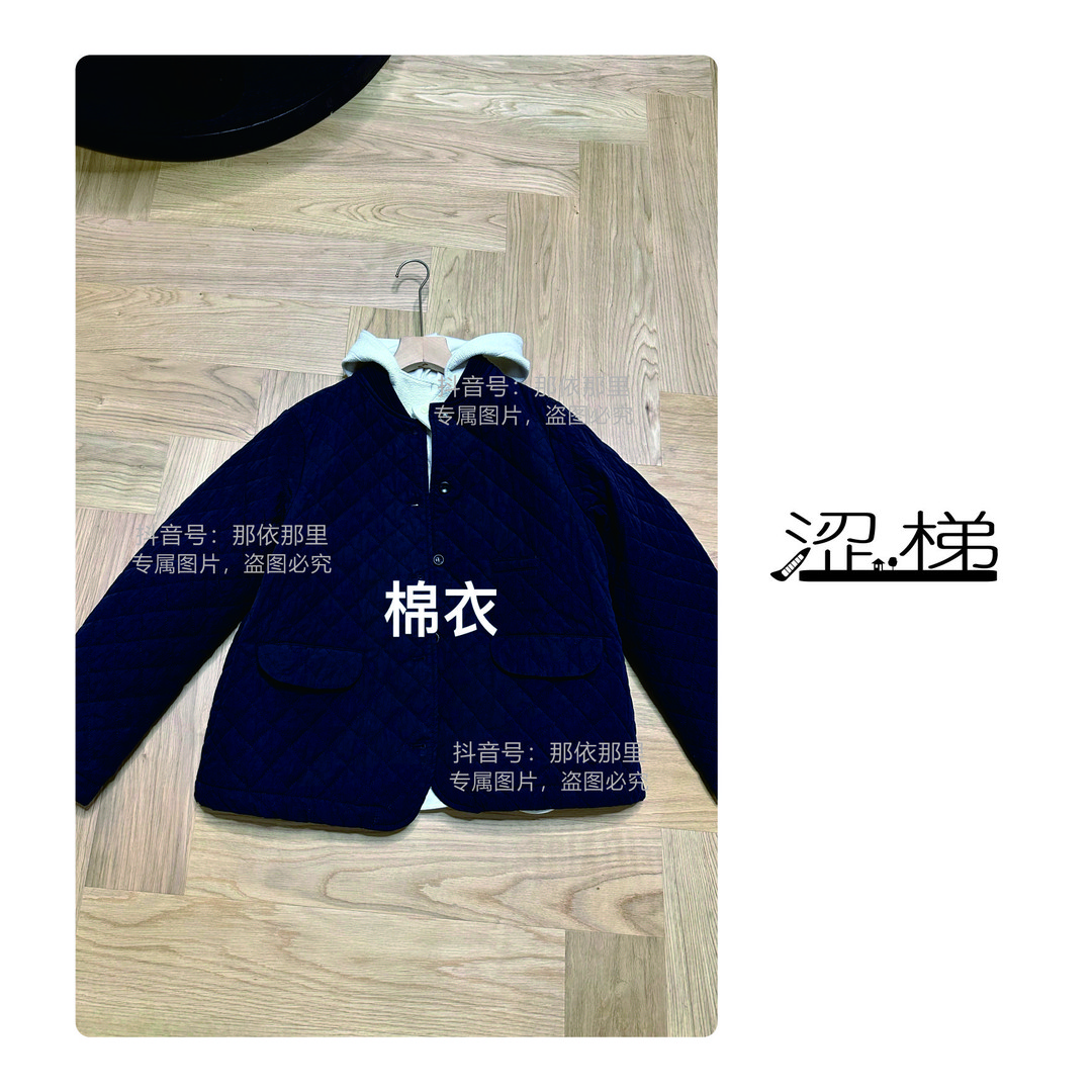 57208【女装-秋冬】圆领菱格棉衣外套女上衣