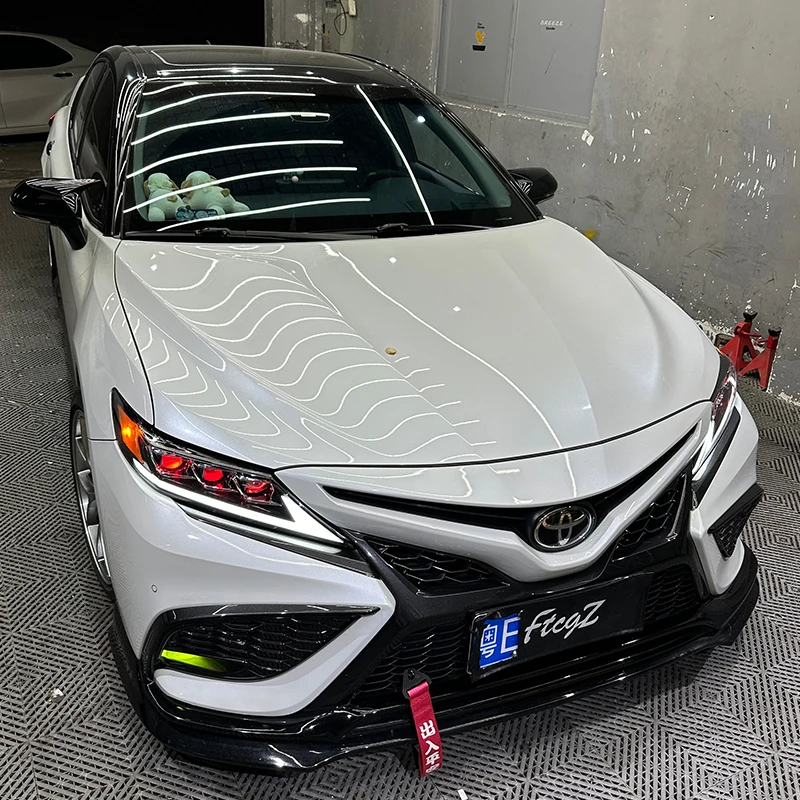 适用八代凯美瑞前总成恶魔眼LED透镜尾灯总成勾款尾灯大灯总成