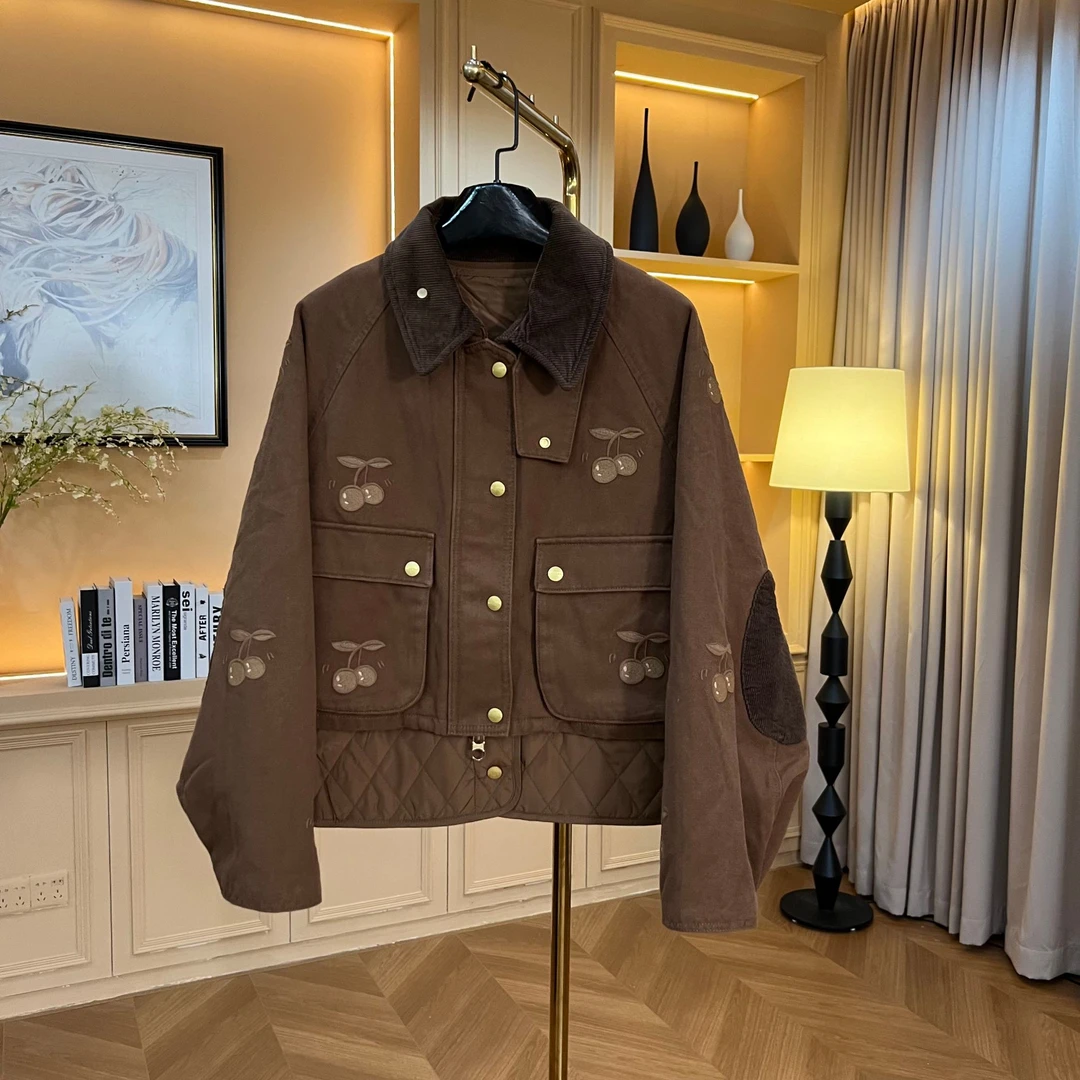 KAISIO2025秋冬新款休闲时尚两件式樱桃工装外套2418455