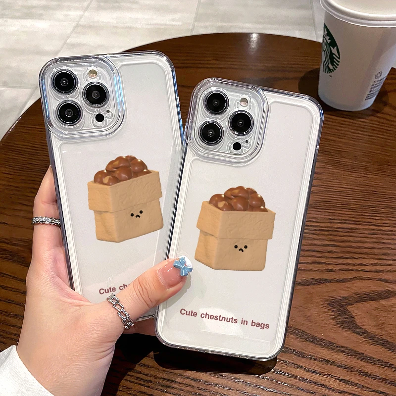 ins秋冬糖炒栗子苹果13vivo华为oppo小米三星iPhone14/15手机壳12