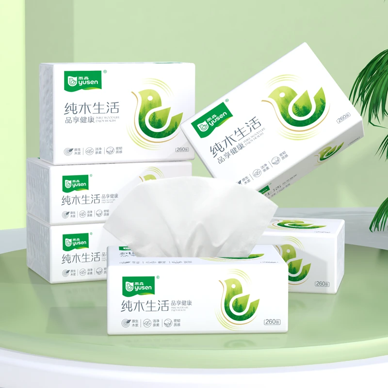 雨森纯木生活抽纸260张5层*6包