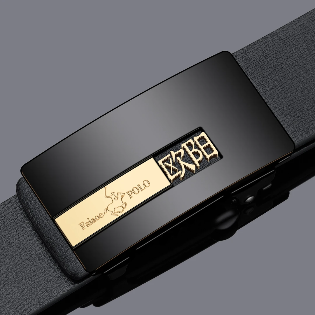 保罗新款百家姓皮带男士裤腰带商务休闲高端潮流百搭polo内穿