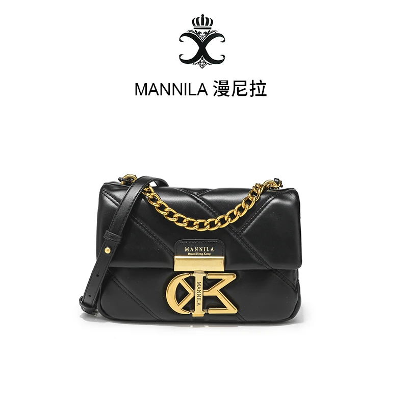MANNILA/漫尼拉小香风时尚百搭单肩菱格单肩包手提包