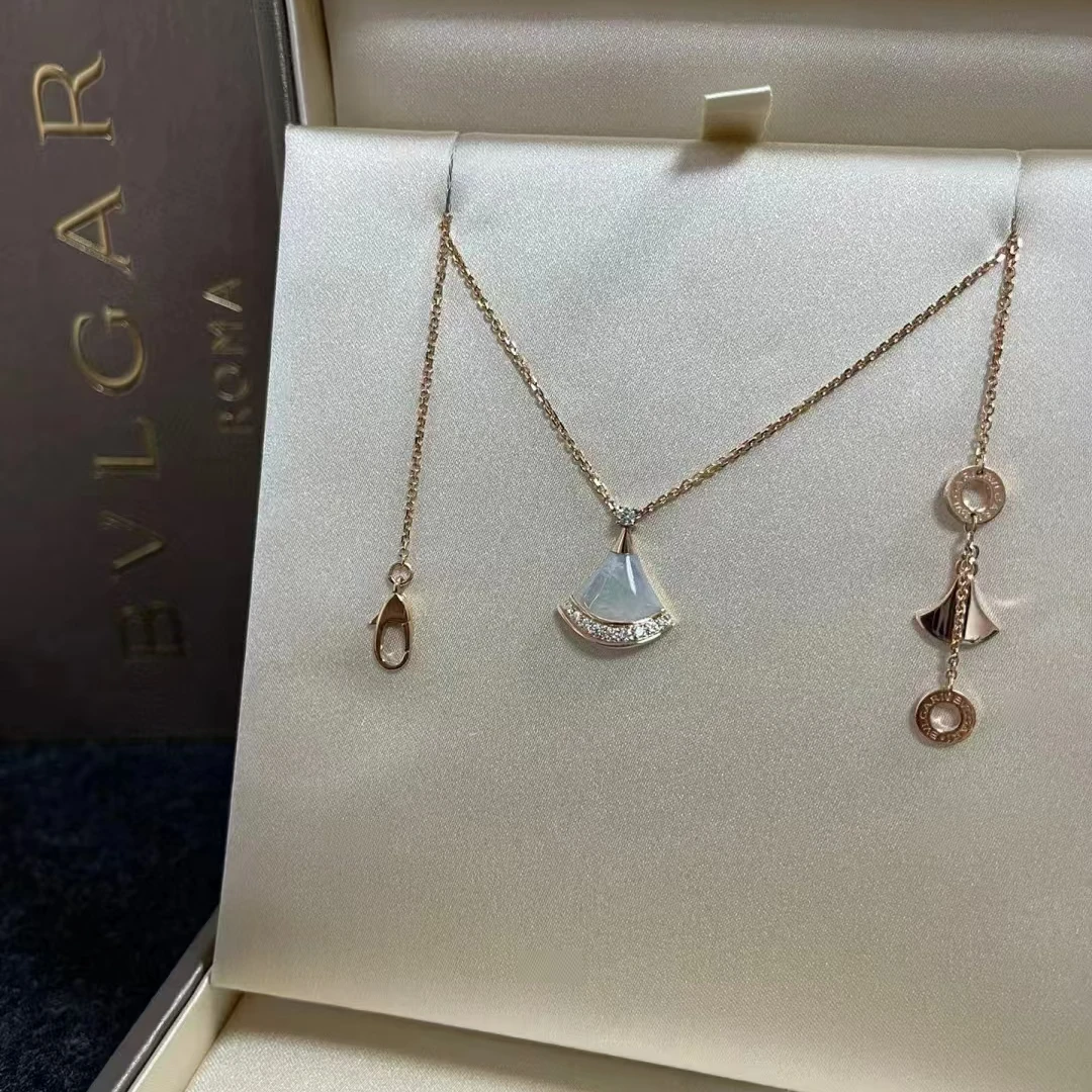 99新 BVLGARI/宝格丽 安洁利严选扇子系列/sk0119813项链