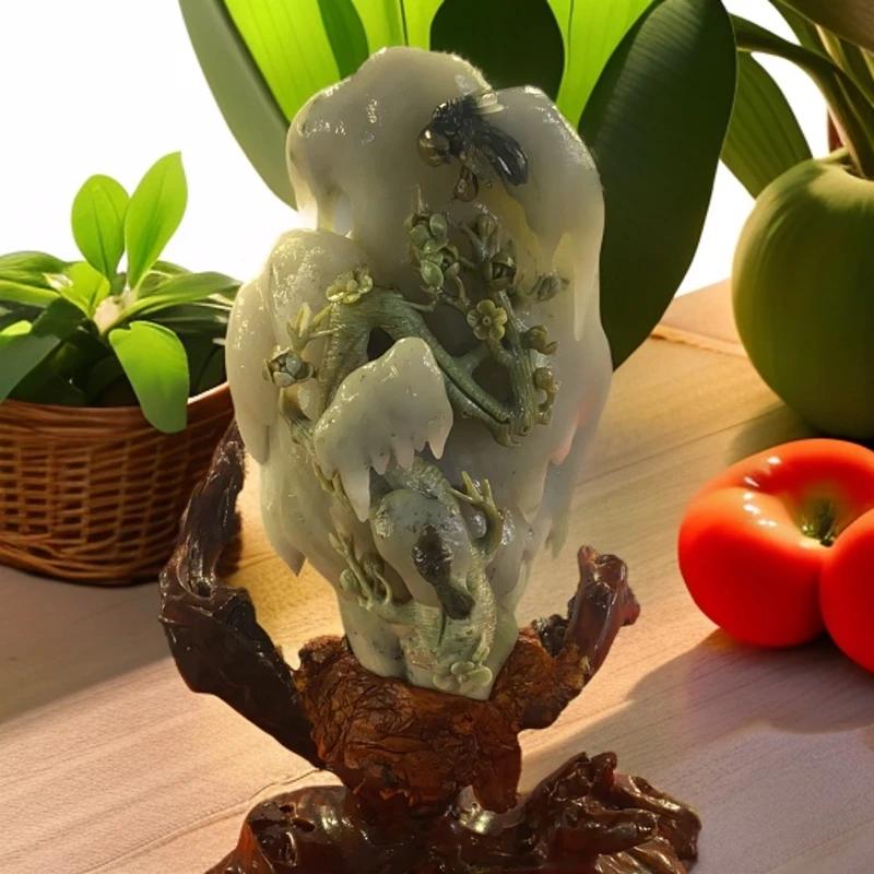 独山玉花鸟雕件20-33-10