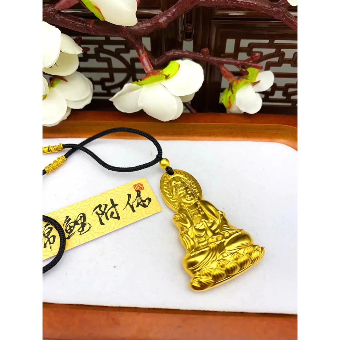 铜合金吊坠 SL054丨新中式国潮风/精致高端男士玉瓶观音挂坠