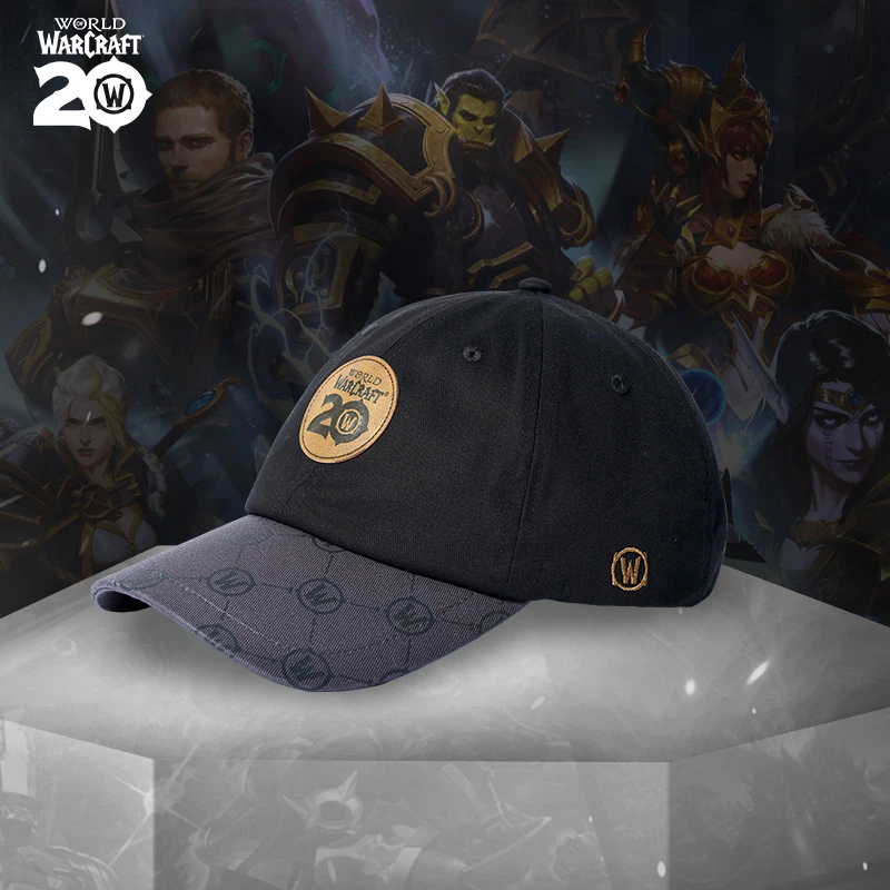 Blizzard暴雪官方游戏周边魔兽世界周边魔兽20周年LOGO潮流棒球帽