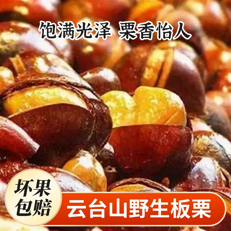 精选成熟饱满营养香甜鲜甜板栗老树鲜野栗子新鲜皮薄栗香