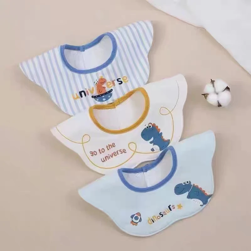 婴儿口水巾宝宝围嘴A类纯棉吸水透气防水新生儿口水围兜