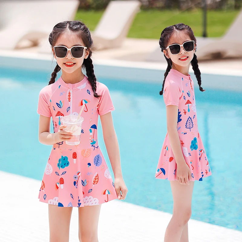 儿童泳衣2025新款夏季女童连体游泳女童运动儿童泳衣儿童泳衣女童