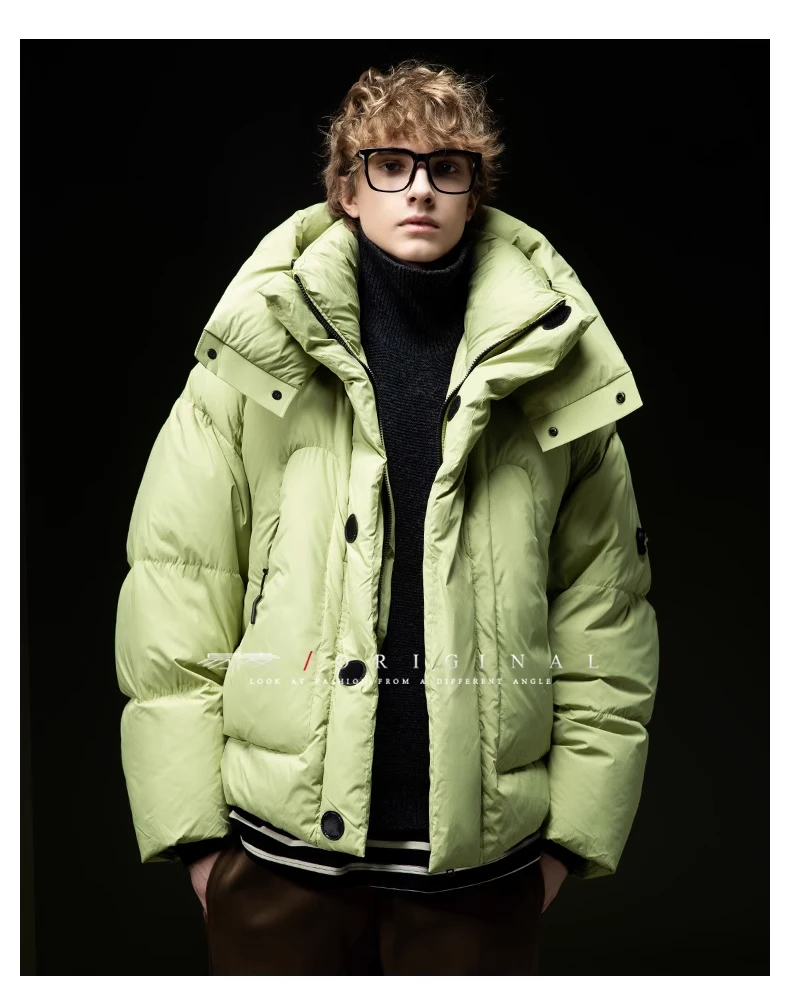 【BUFAN潮品】2024冬季易麦白鸭绒时尚宽松加厚潮牌羽绒服  24003