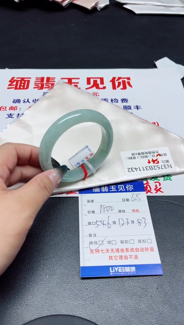 【闪购商品】翡翠手镯未镶嵌54.6/11432