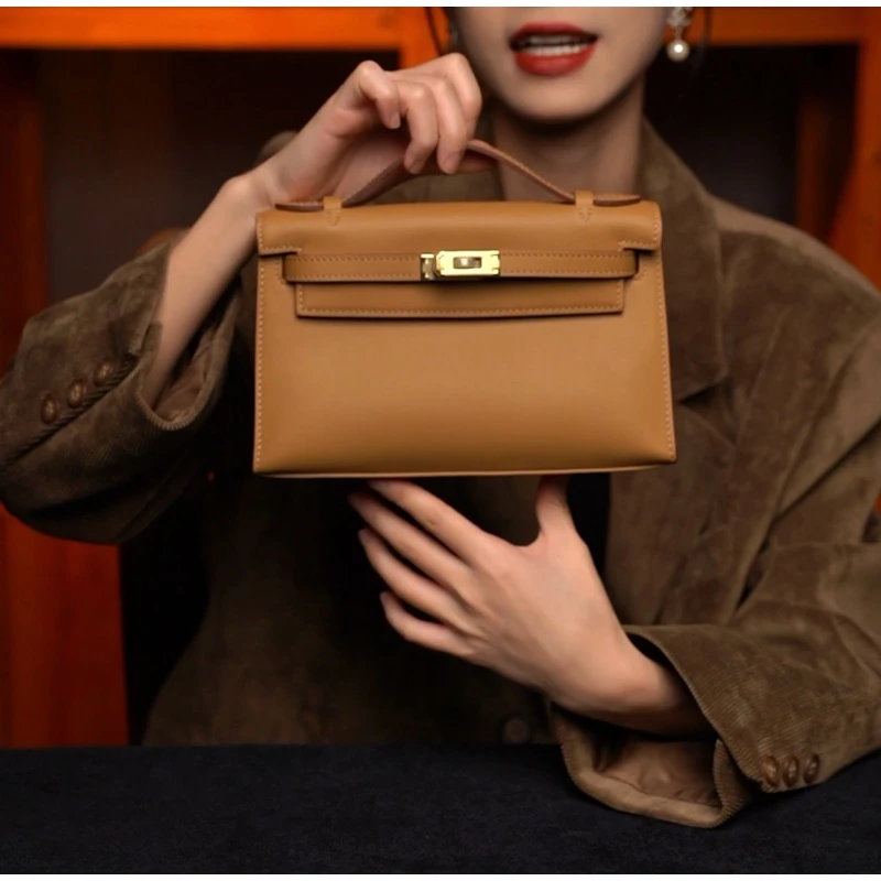 LEATHER BAG STUDIO 原创高定”凯丽“真皮包-H1364