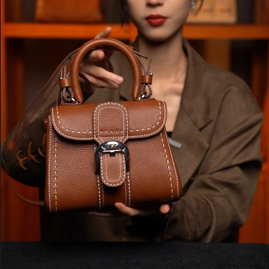 LEATHER BAG STUDIO 原创高定“德沃”真皮包-H1075