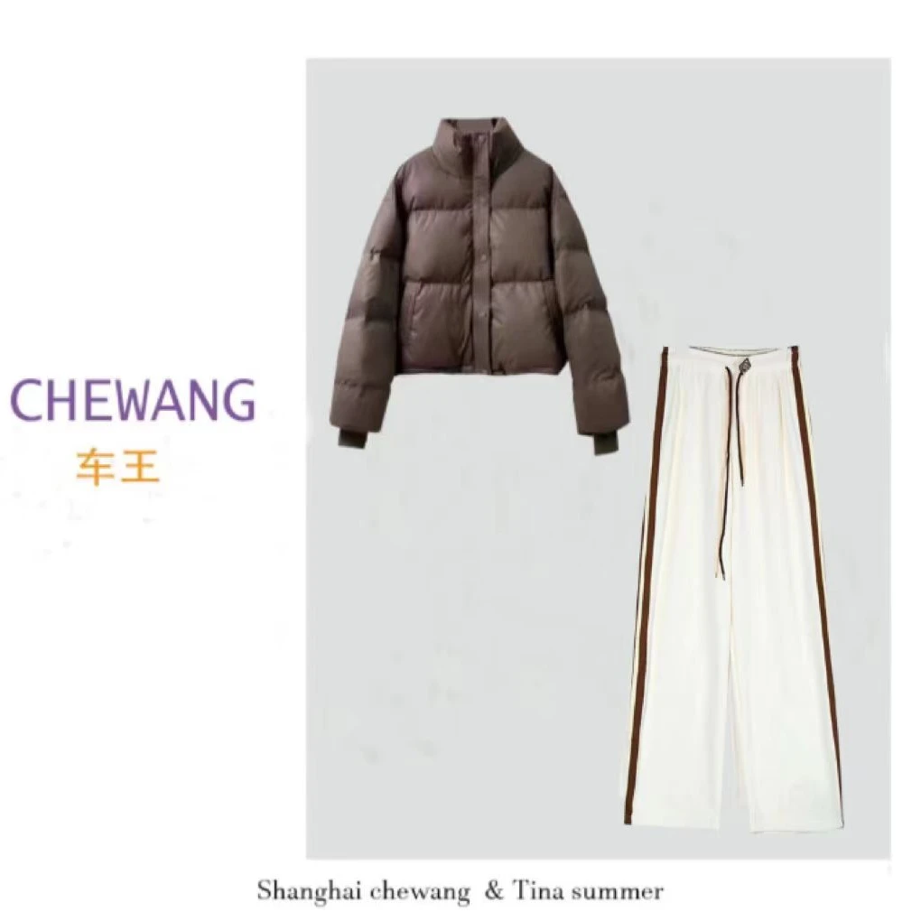 【面包服两件套】冬季保暖套装厚款宽松外套女装3307[SX]