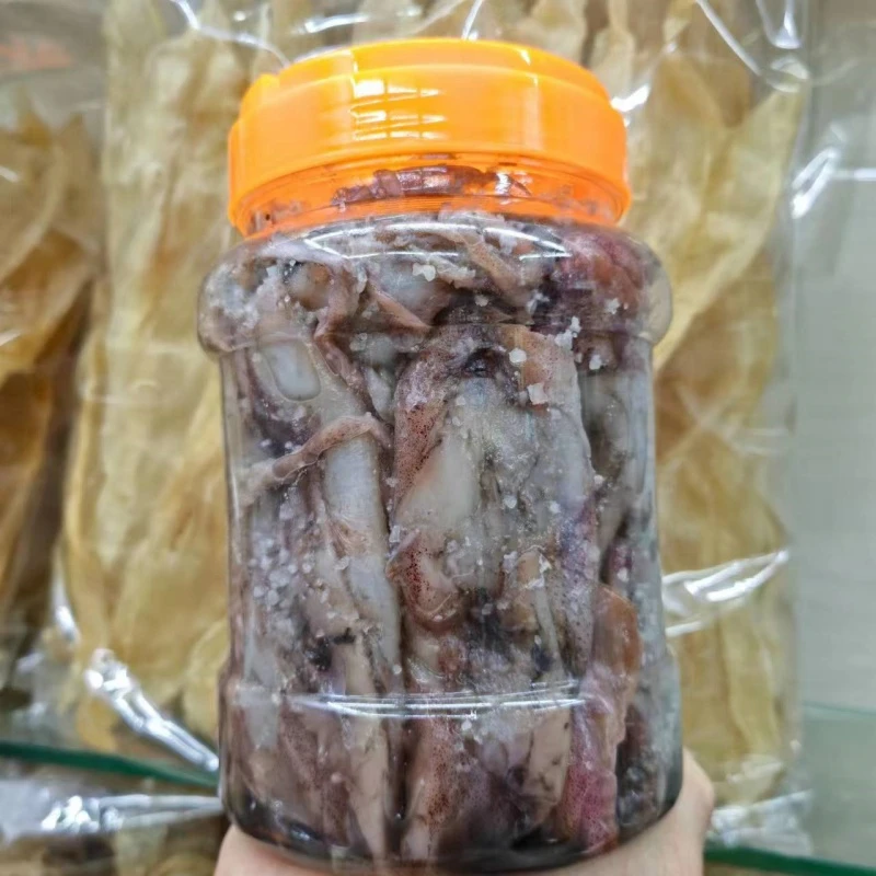 广东汕尾本港咸鱿鱼仔尼仔解原船鱿鱼仔尼阿解蒸肉饼500G