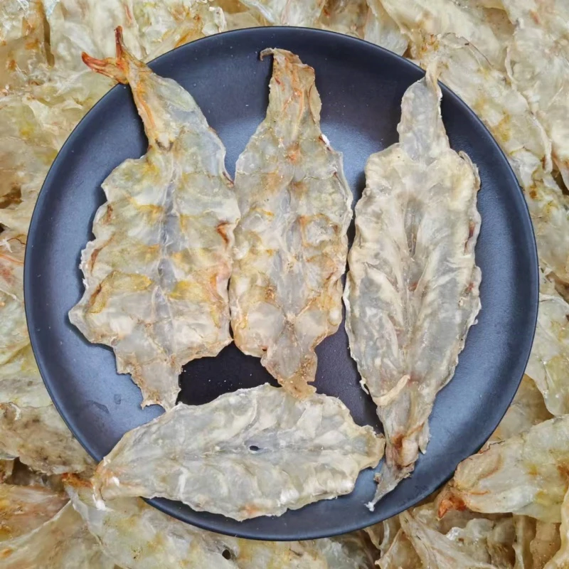 渔家自晒海白刺虾片淡干野生明虾片明虾条虾仁虾肉汕尾海鲜干货