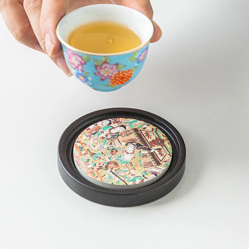 小型吸水中式敦煌速干茶杯垫