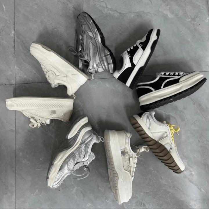 【面包鞋】2024秋季新款复古百搭厚底低帮休闲板鞋2309