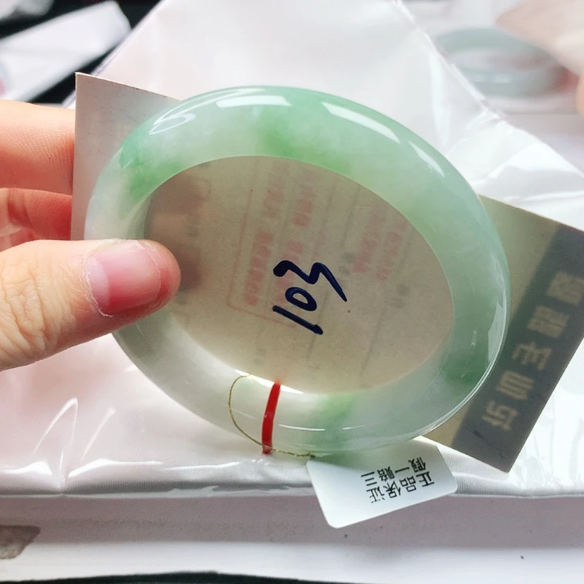 【闪购商品】翡翠手镯未镶嵌天然缅甸a货手镯55+