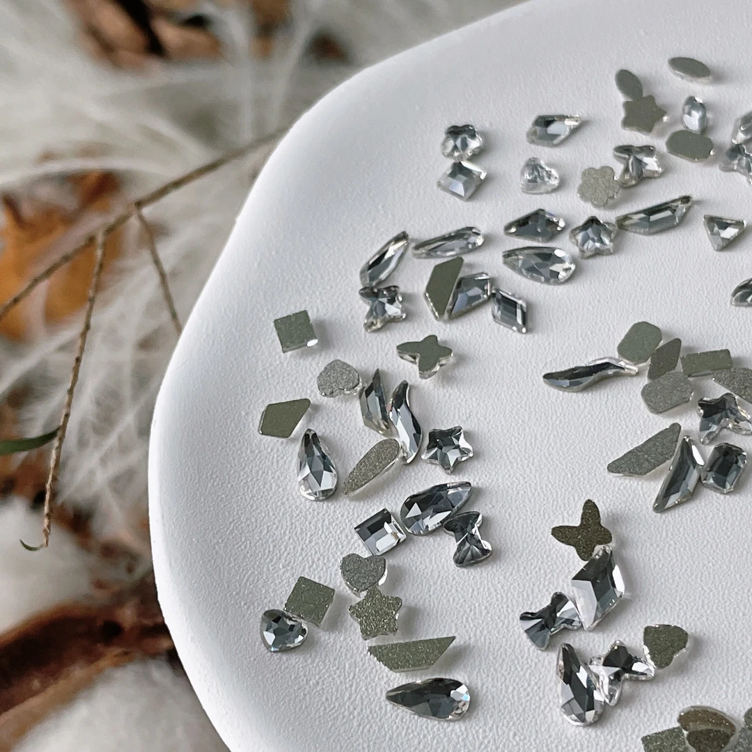 【异形平底钻专场】美甲钻迷你小号超闪美拉德温精灵指甲装饰品贴