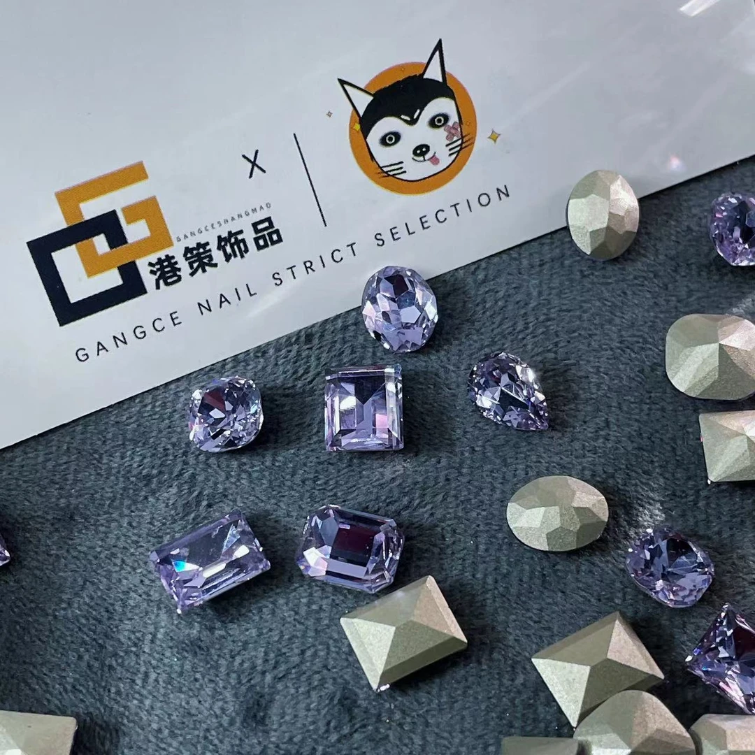 【高品紫罗兰专场】高品尖底美甲指尖DIY指甲饰品混 GX-1