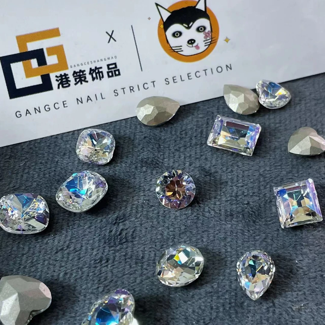【高品水晶月光专场】高品尖底美甲指尖DIY指甲饰品混 GX-3