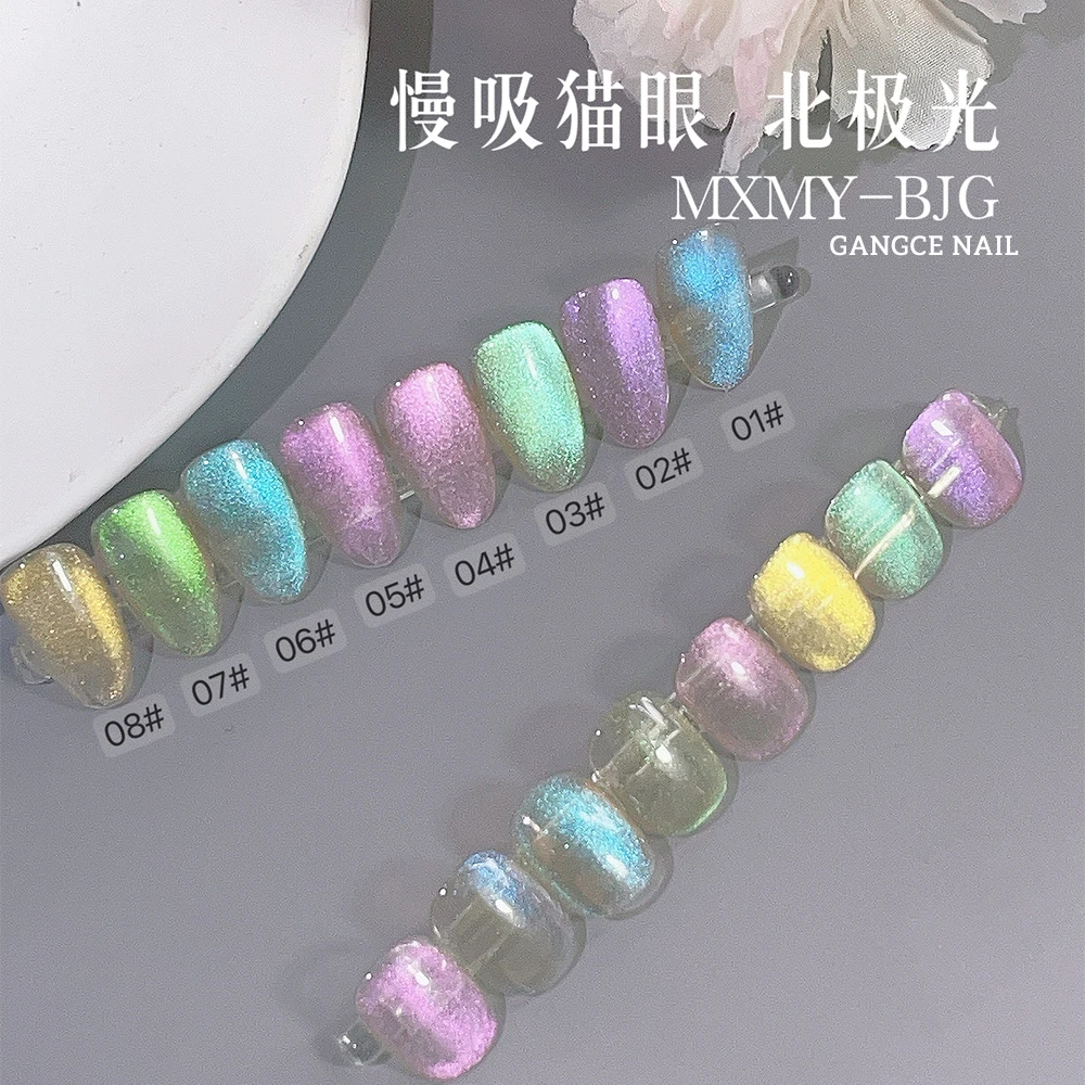 美甲超细点缀装饰闪粉【慢吸银河猫眼粉】（1克）