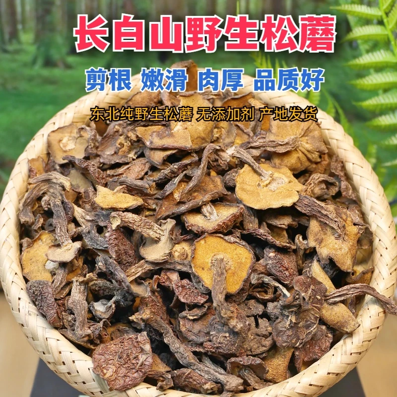 【东北野生松蘑】粘团子长白山新货鲜美鲜美甄选肥厚食用烹饪炒菜