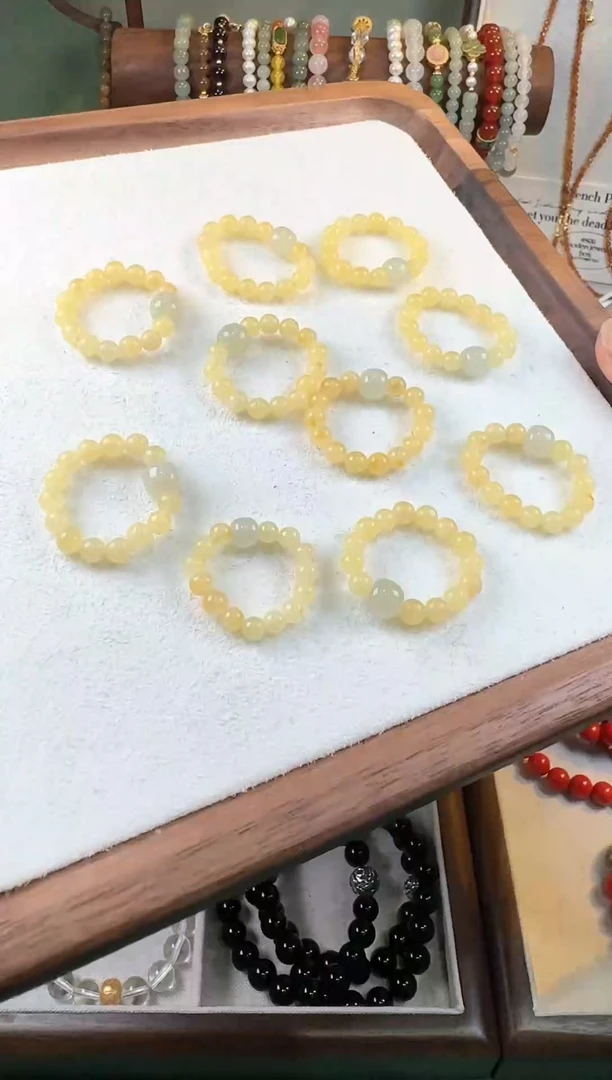 【闪购商品】蜜蜡戒指未镶嵌戒指 拍一发一