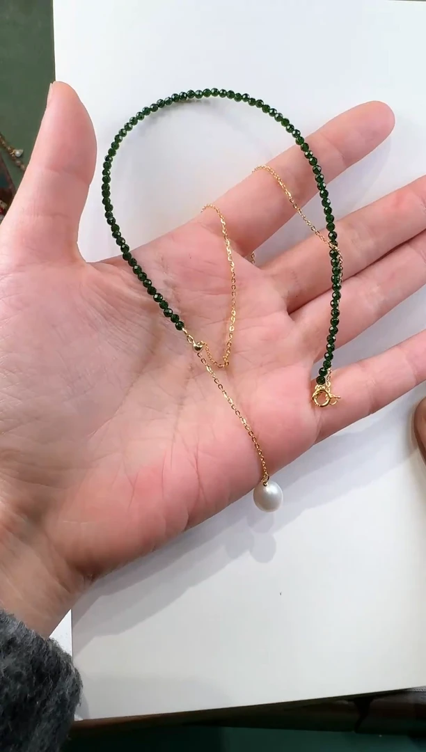 【闪购商品】尖晶石项链银S925镶嵌项链