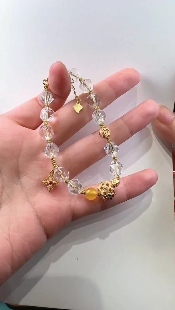 【闪购商品】水晶手链银S925镶嵌手链