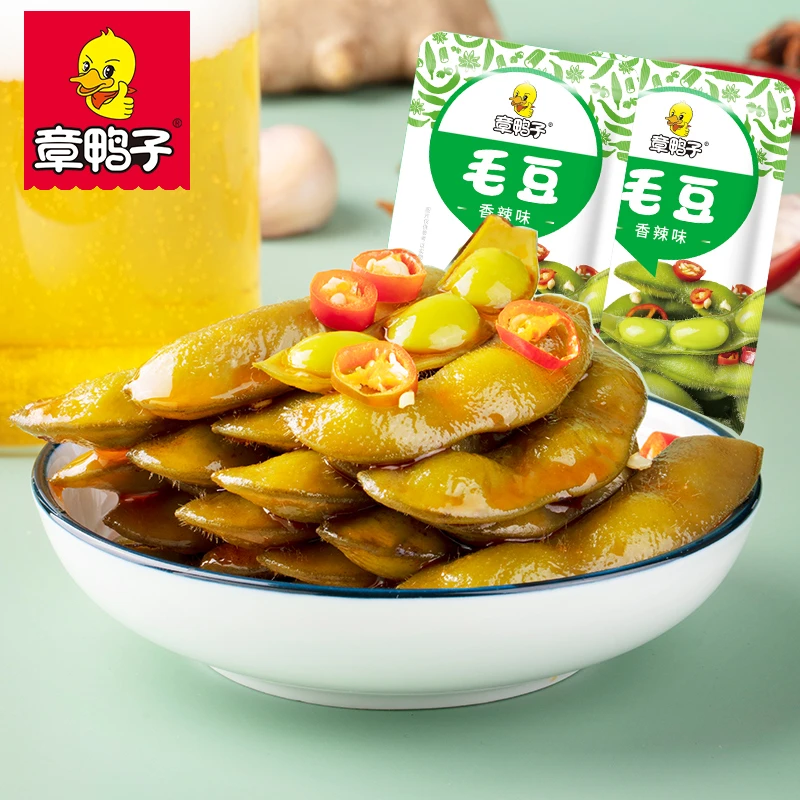 【章鸭子】香辣味毛豆400g*2